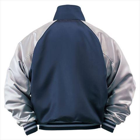 ゼット（ZETT） ジュニア用グラウンドコート ネイビー×シルバー