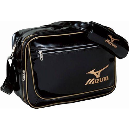 MIZUNO（ミズノ） エナメルバッグ（M） 99：ブラック×ゴールド