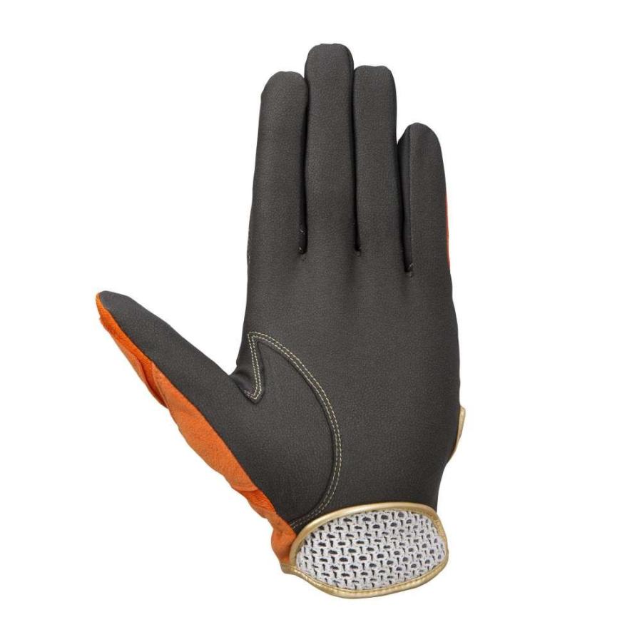 MIZUNO ミズノ MP守備手袋 1EJED02454 ブラック×オレンジ(54) 3D