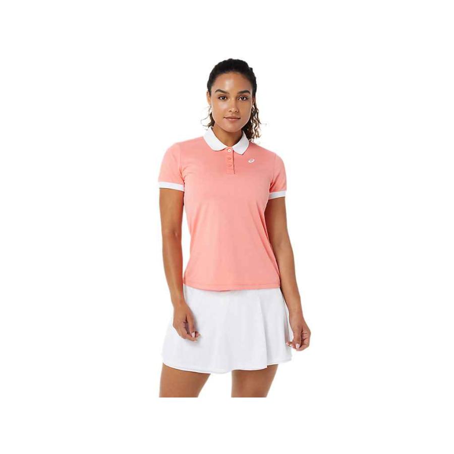 アシックス asics 2042A215 WOMEN COURT POLOSHIRT SAテニス アパレル(レディース) グアバ ksp8