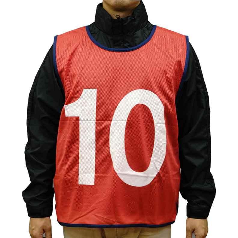 エバニュー EVERNEW EKA941 ビッグエコエムベスト1-10 赤 : カスカワ