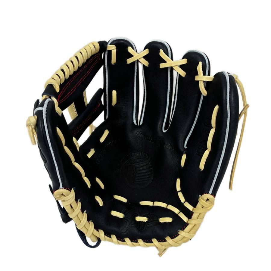 久保田スラッガー　軟式　KSN-SR1　直刺繍　限定　KSブラック×トレンチ 久保田スラッガー（KUBOTA SLUGGER） 限定軟式用グラブ 内野手 KSN