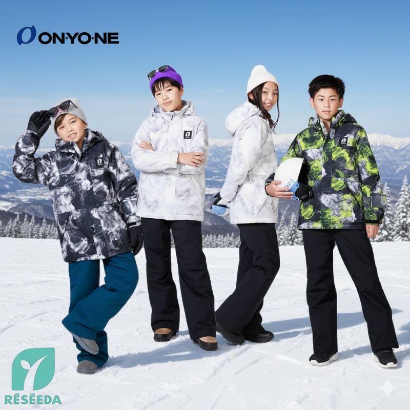 RESEEDA レセーダ RES78003 JUNIOR SUIT WHT/BLK スキー スノーボード 雪遊び ウェア ジュニアウェア 子ども 上下セット オンヨネ（ONYONE） レセーダ ジュニアスーツ スキーウェア RES78003