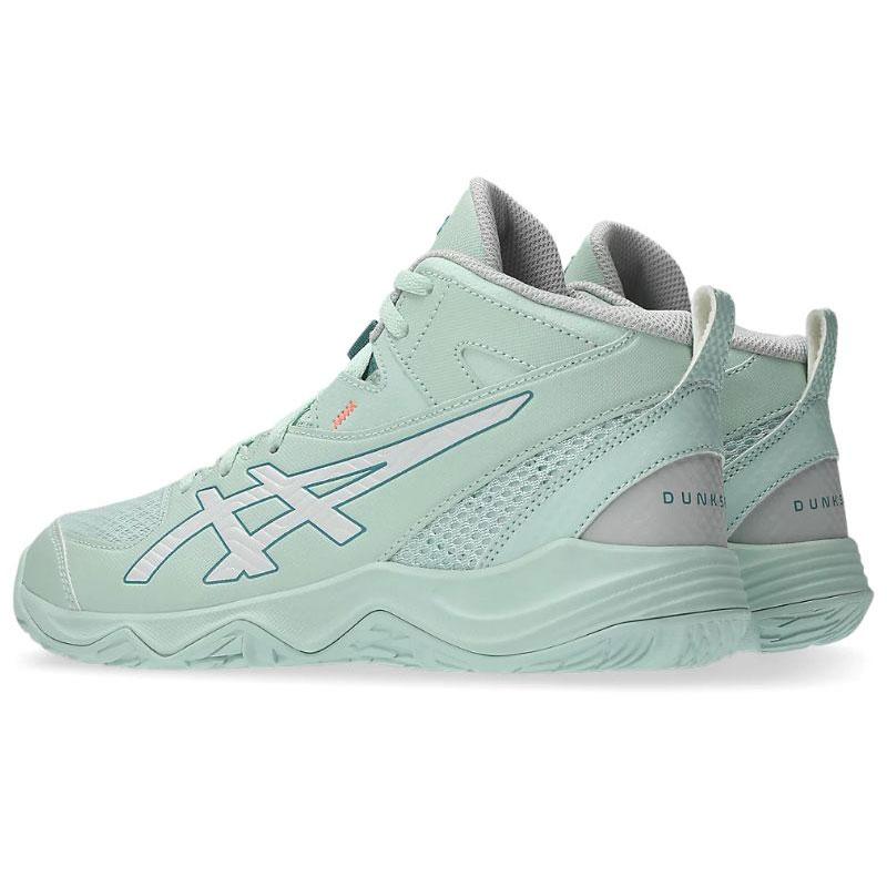 国内完売ASICSバスケットボールシューズ グレー/ミント ASICS（アシックス） ジュニア用バスケットボールシューズ ダンク