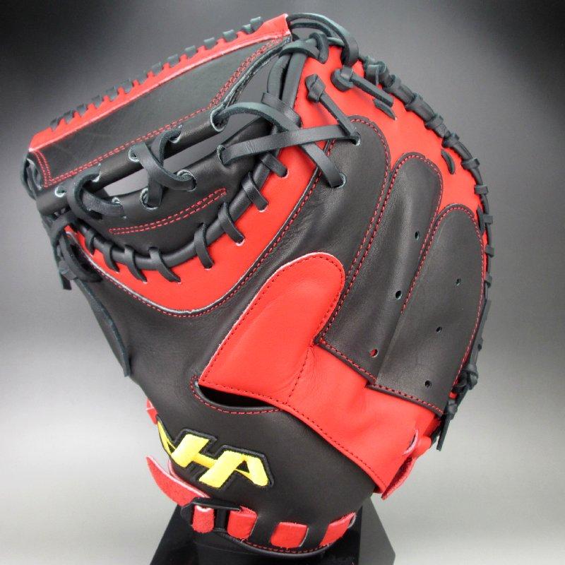 ハタケヤマ キャッチャーミット TH-YS2 軟式野球グローブ 赤黒
