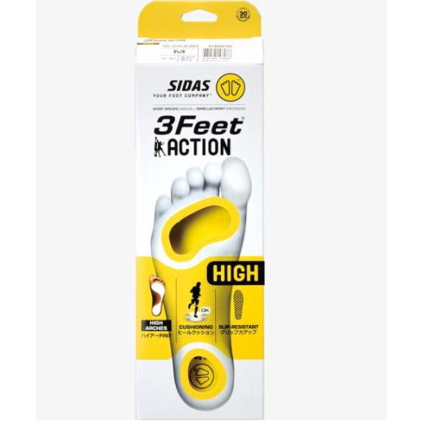 品数豊富！ SIDAS シダス 日本正規代理店商品 3Feet Action ハイ スリーフィートアクション インソール 3140601