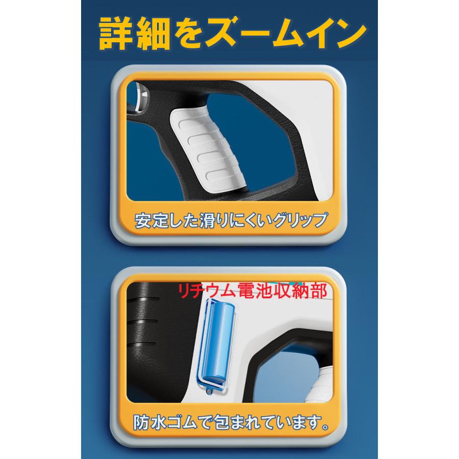 大型 電動ウォーターガン 水鉄砲 自動吸水 高圧噴射 おもちゃ 玩具 電気水銃 ハイテク ウォーターガン 夏 飛距離12m 超強力飛距離の画像