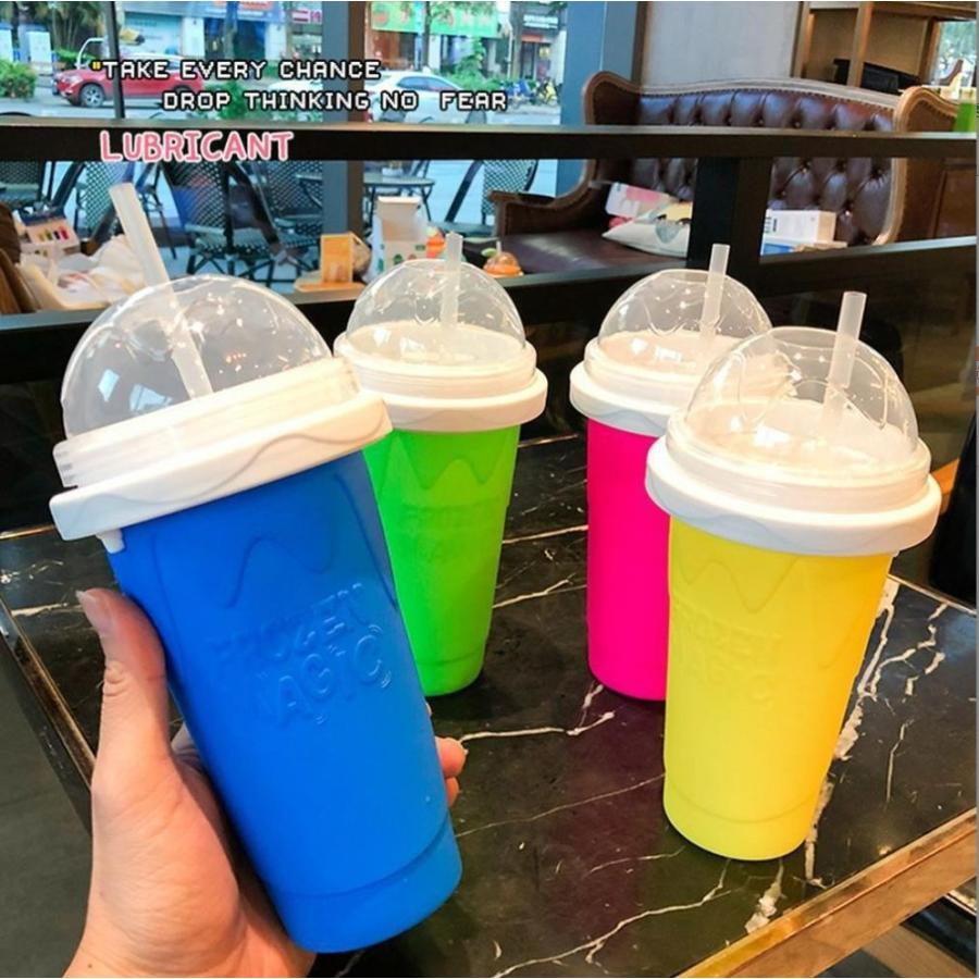 冷凍マジックカップ フローズン スムージーカップ 二重層 シリコン