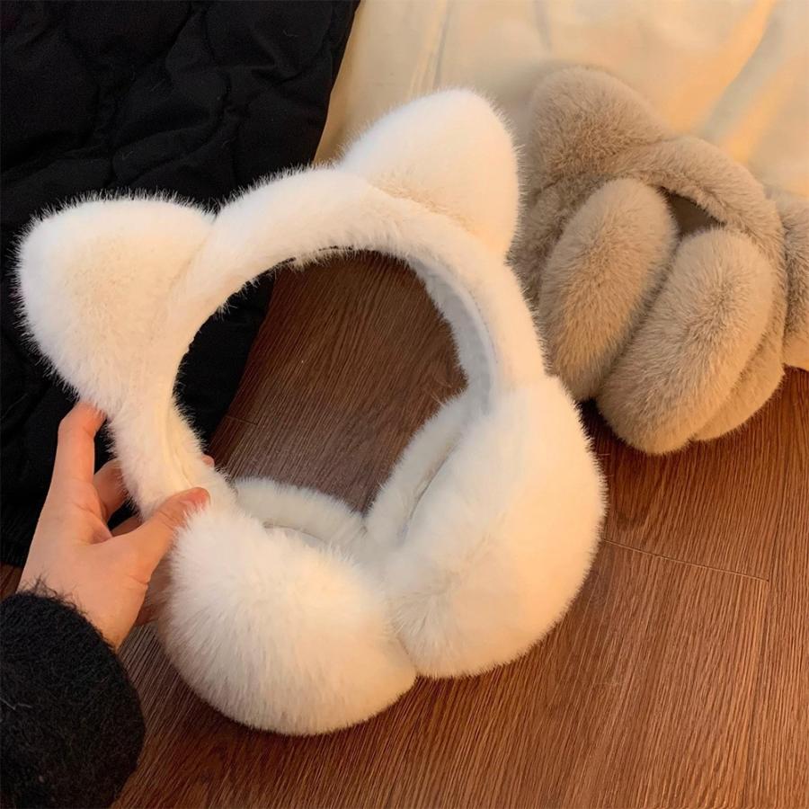 イヤーマフ 折りたたみ式 冬用イヤーマフ ふわふわ 耳当て 耳カバー
