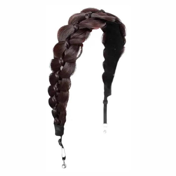 マグネット式ヘアバンド 三つ編みヘアバンド エクステ ウィッグ