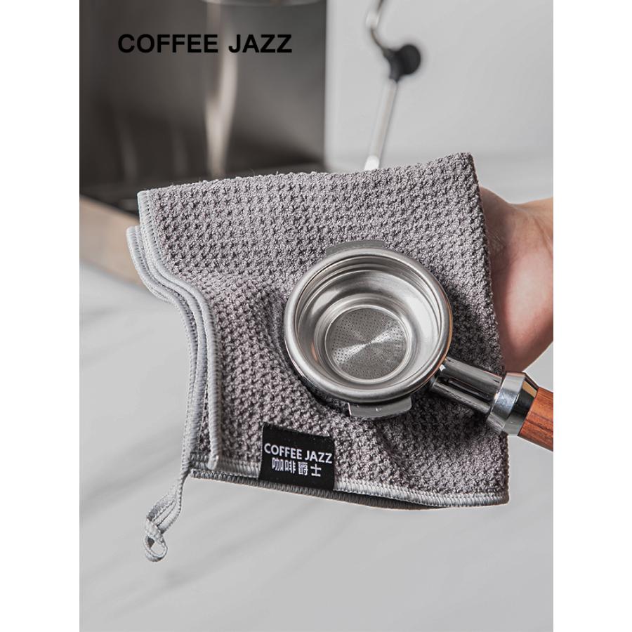 COFFEEJAZZ お得な4枚セット 吊りロープ バータオル バリスタ 特殊吸水