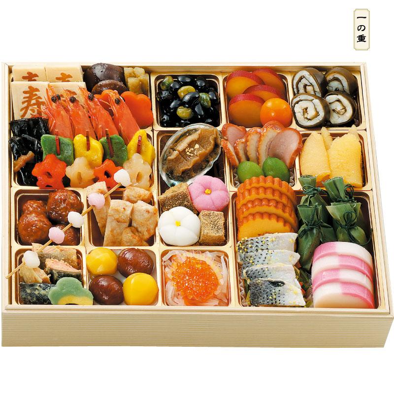 配送無料】トップバリュ 和洋中特大二段重「饗宴」(きょうえん)73品 4