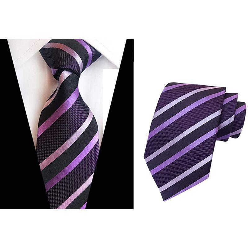 Mendeng ネクタイ 紫 ストライプ パープル シルク フォーマル 結婚式 ウォッシャブル ビジネス ブランド プレゼント メンズ おし Fmkcukgko1 ネクタイ Haberl Bau De