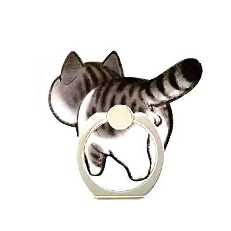 定期入れの スタイリッシュ おしり ヘソ天 ねこ 猫 Ram Beans かわいい バンカーリ 360度回転 スタンド機能 落下防止 スマホリング 薄型 ホールドリング Athomeinparis Fr