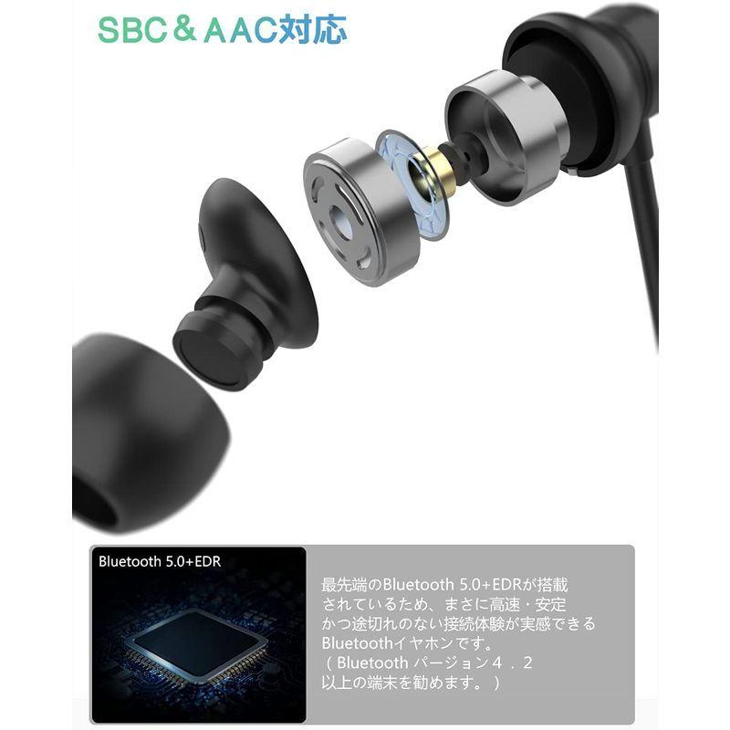 19 Bluetooth5 0イヤホン Bluetooth スポーツ ワイヤレスイヤホン マイク内蔵 低音重視 10時間連続再生 3 内祝い