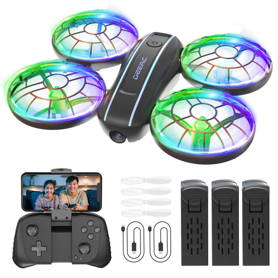 ドローン カメラ付き 100g未満 子供向け 1080P 小型 バッテリー3個付 Holy Stone ドローン 100g未満 小型 こども向け バッテリー3個