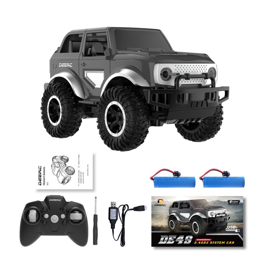 DEERC おもちゃ ラジコン ラジコンカー 子供 オフロード RCカー 操作