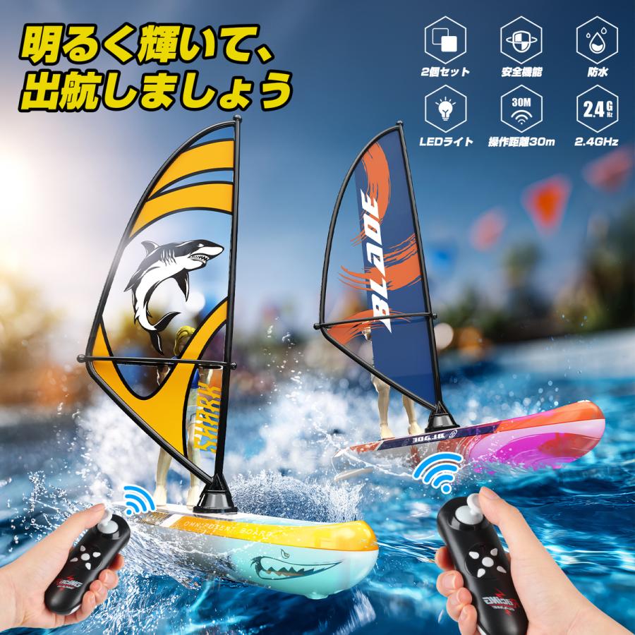ラジコン 船 ラジコンボート 子供向け 2台セット 防水 RC リモコン