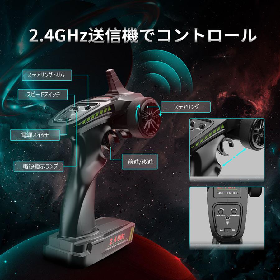 DEERC ラジコンカー 速い オフロード 高速 大人 子供 4WD 1/10 45km/h