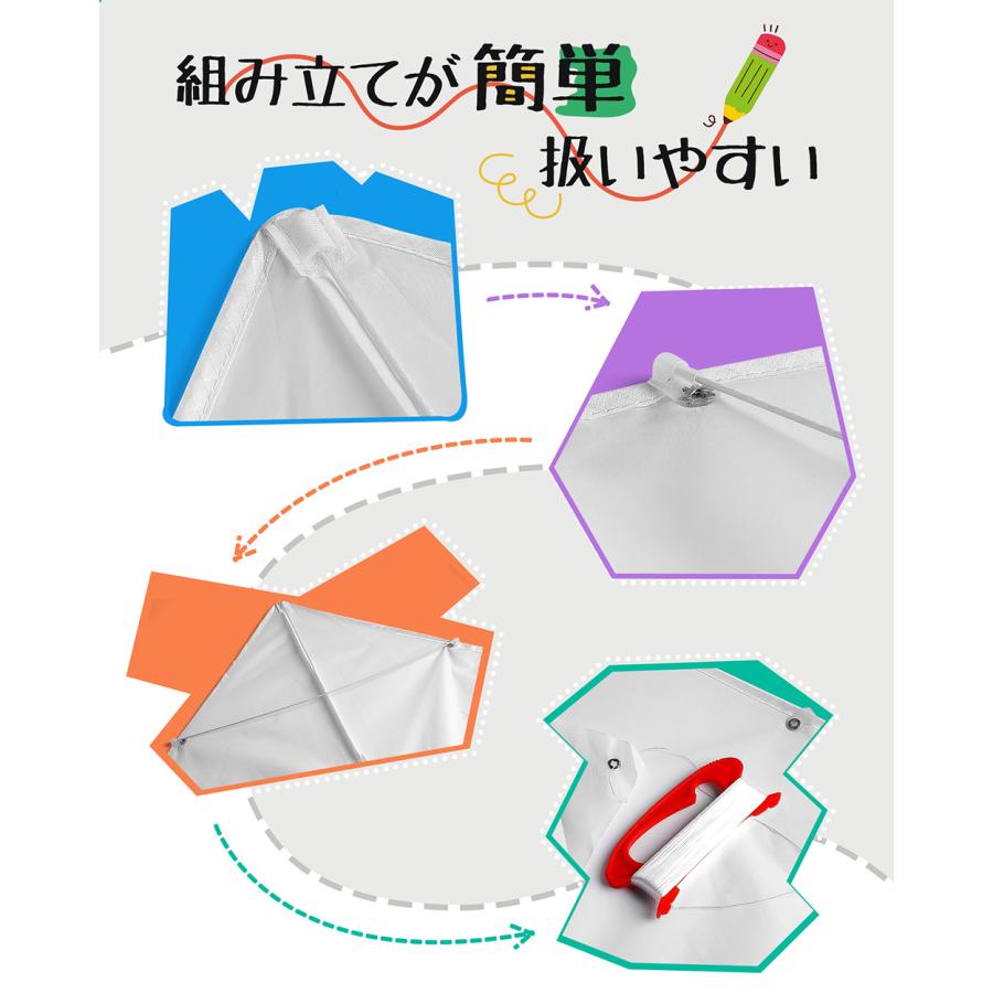 凧 カイト DIY凧 無地 おもちゃ 子供 3枚セット 絵画カイト 手作り凧