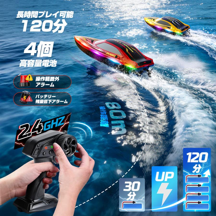 DEERC ラジコンボート ラジコン 船 ボート 2台セット こども向け RC