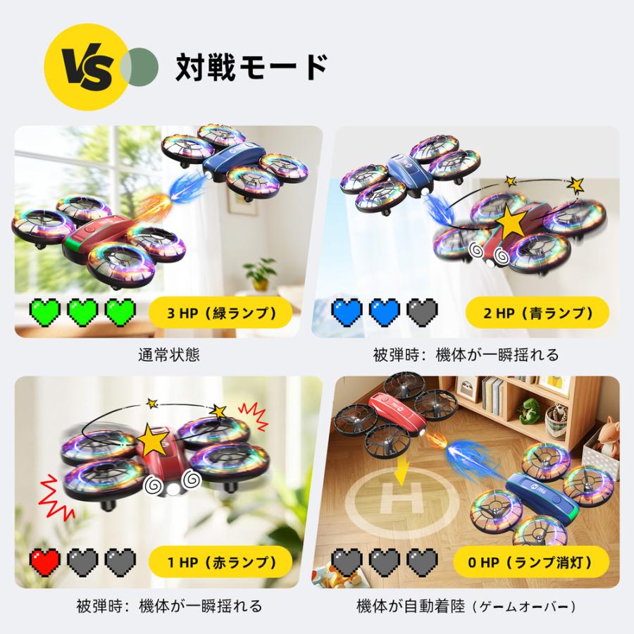 HOLY STONEHS ドローン2台set HOLY STONE ドローン 100g未満 子供向け 2台セット ミニドローン 室内