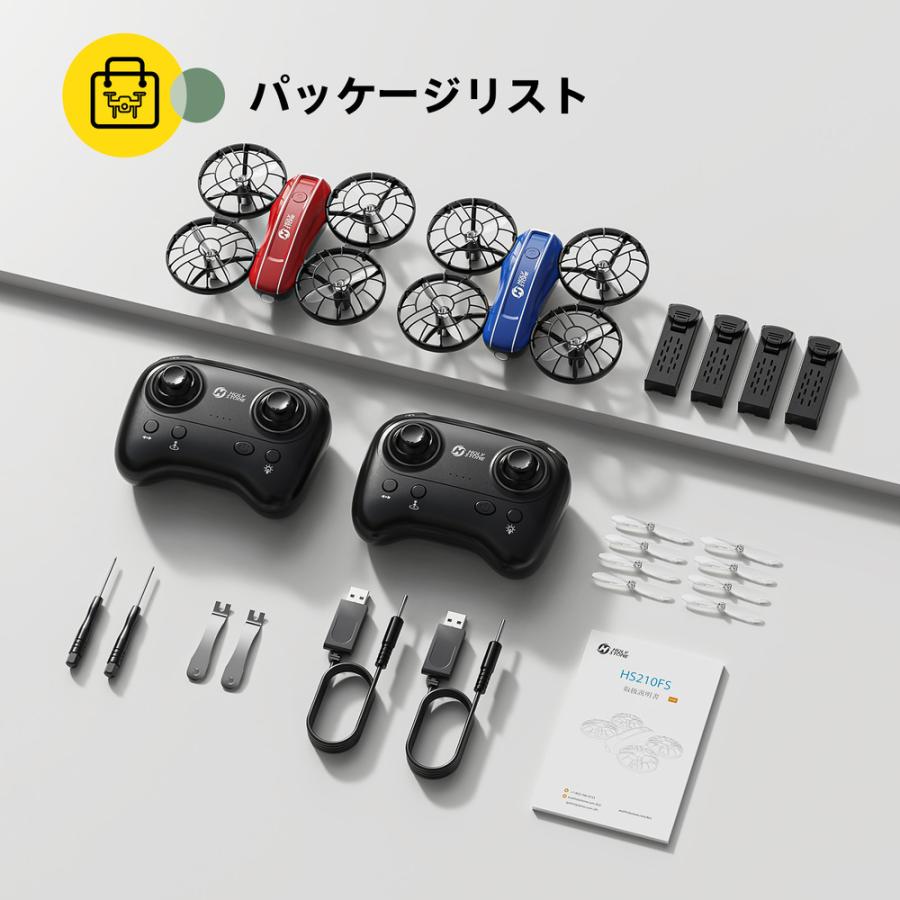 HOLY STONE ドローン 100g未満 子供向け 2台セット ミニドローン 室内