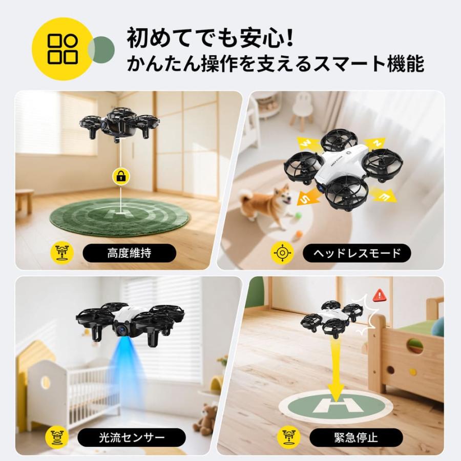 HOLY STONE ドローン 力×ラ付き 子供向け 初心者 免許不要 収納ケ一ス
