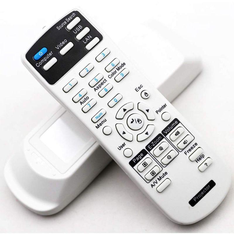 EachLight プロジェクター 交換用 リモコン Epson エプソン EHTW400 EBS04 EHTW6700 EBW12