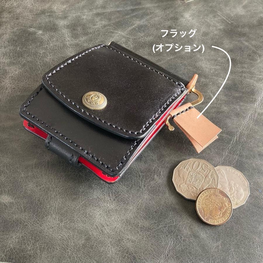 大容量コインケース＆マネークリップ】巾85mmフラットになる