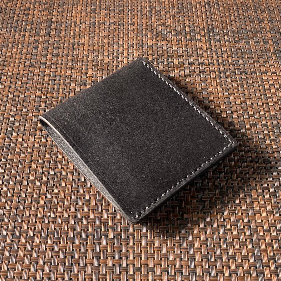 カードポケット2 黒 or 焦茶 紙幣ホルダー】薄型シンプル札ばさみ MC2