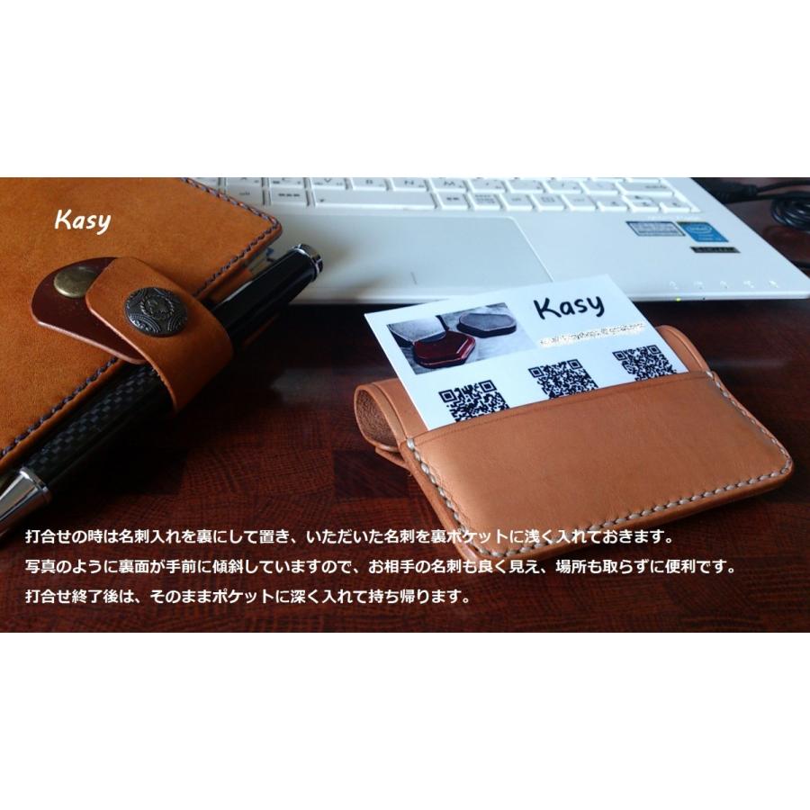 大きな口の名刺入れ カードケース ヌメ革 生成り メンズ レディース :NC-03NC-08:Kasy ヤフーショップ 通販 名刺入れ(生成り)