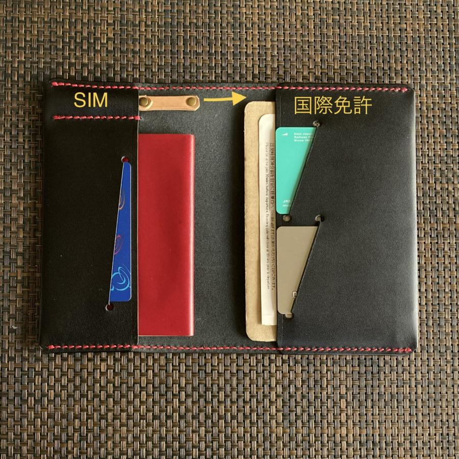 じゅんいち COCOMEISTER パスポートケース パスケース（メンズ、レザー