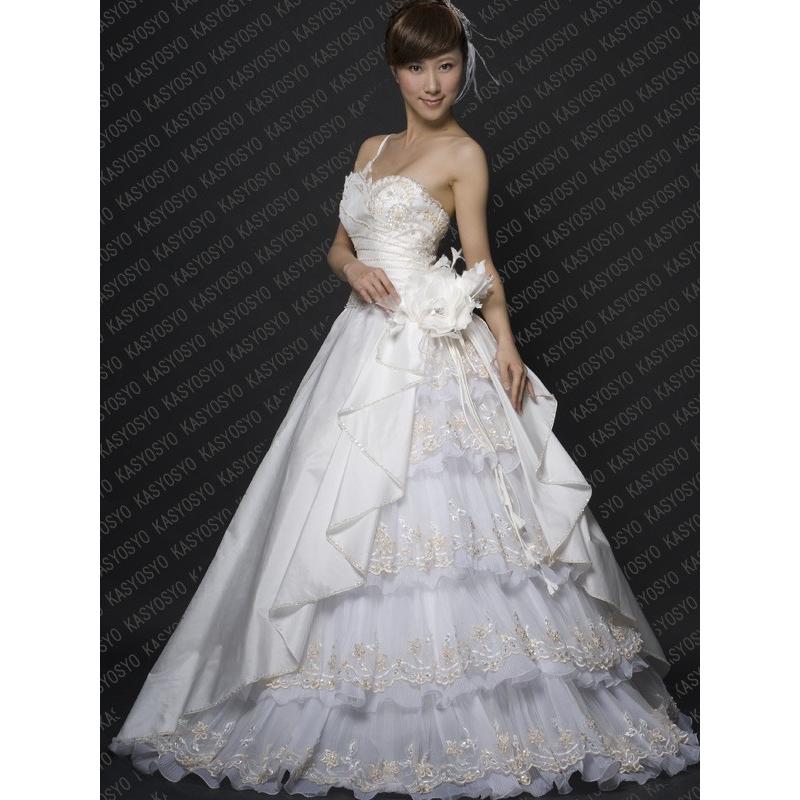 Wd416 ウェディングドレス レディースファッション ワンショルダープリンセスライン Wd416 ウエディングドレス Kasyosyoドレスショップ 店