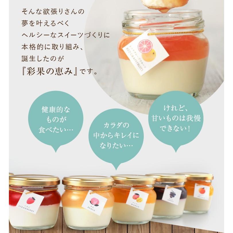 ギフト スイーツ 誕生日 プレゼント 彩果の恵み生チーズケーキ 6個入 お祝 内祝 出産祝 お礼 お返し おしゃれ 健康 フルーツ プリン ゼリー 送料無料|kasyou-morin|03