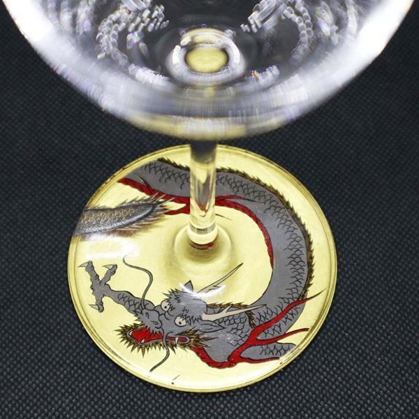 華正工房 華正蒔絵ガラス ワイングラス 龍_2