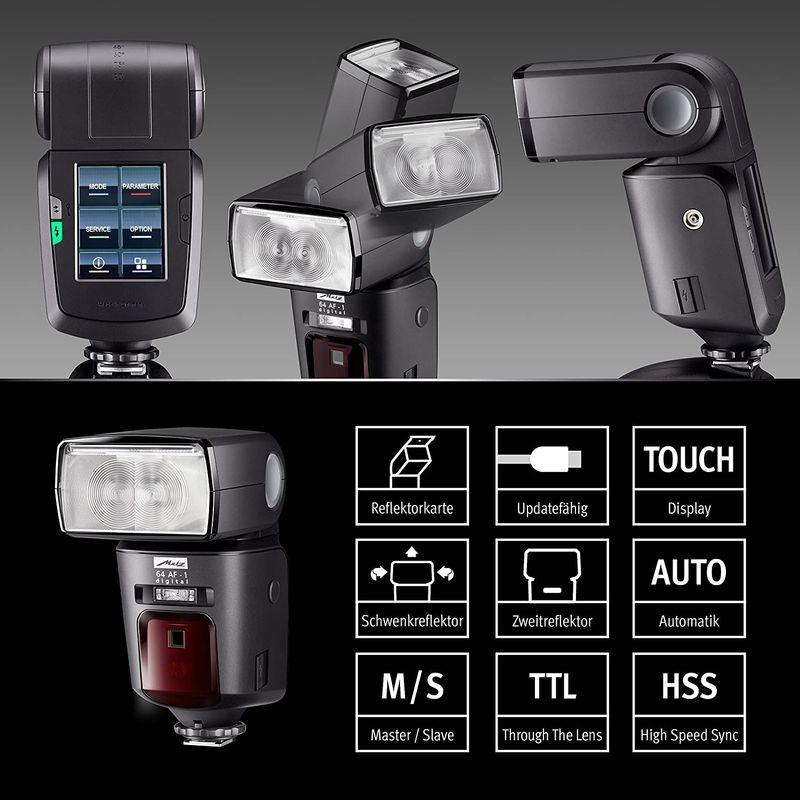 Metz フラッシュ ストロボ MECABLITZ 64 AF-1 digital ペンタックス用 ガイドナンバー64 064040 フラッシュ ストロボ MECABLITZ AF digital ペンタックス用 ガイドナンバー64 アルカリ電池 ニッケル水素電池 約0