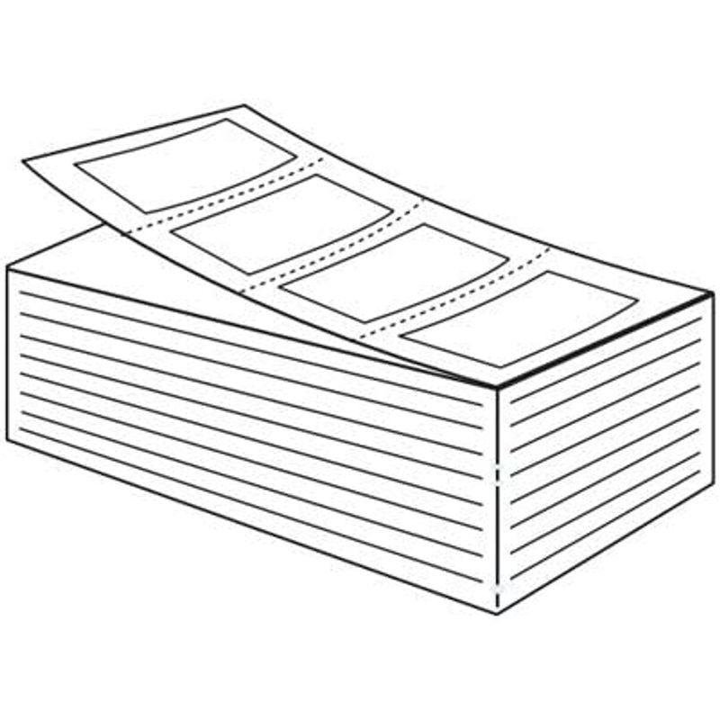 SATO　サトー　PDラベル　(8000)　折り　強粘　1箱　60×92　Bタイプ　8,000枚　白無地　ヨコ