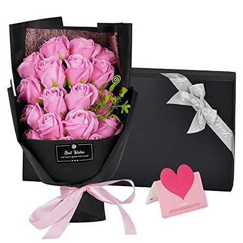 春先取りの 生花 Pknoclan ソープフラワー 花束 ブーケ バラ ローズ 薇 石鹸花 枯れない花 シャボンフラワー 造花 母の日 誕生日 記念日 敬老の日 結婚 Www Threeriversofs Com