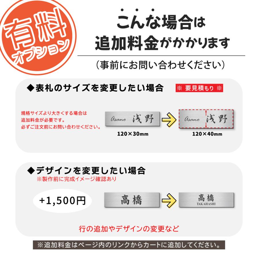 かたちラボ 表札 マグネット 150×35 M ステンレス調 シルバー(名入れ