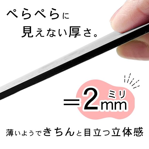 表札 ステンレス調 150×150 L シルバー 名入れ無料 プレート マンション 戸建 門柱 外壁 おしゃれ 銀 正方形 四角 屋外対応 シール式 メール便送料無料｜katachi-lab｜04