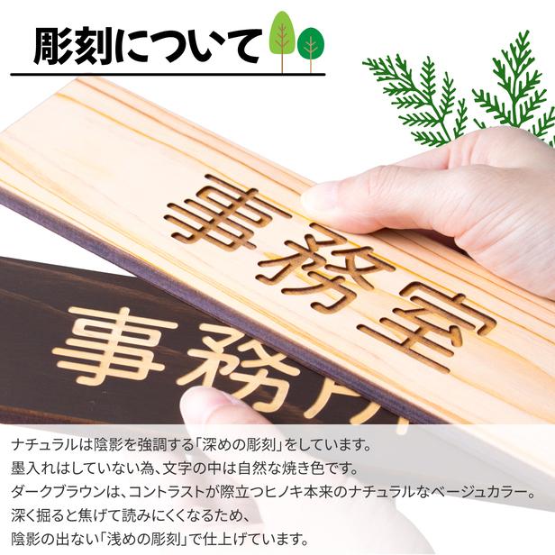 かたちラボ 事務所 木製 室名サインプレート 2色 室名プレート ネーム