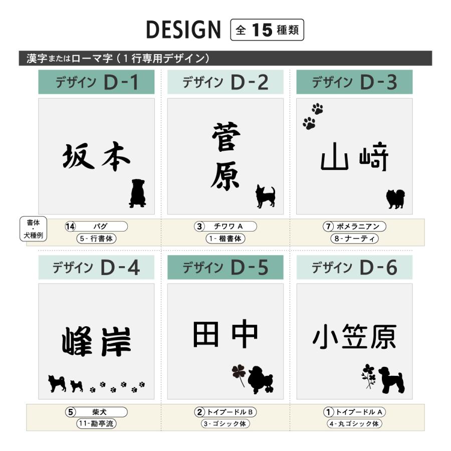 かたちラボ 表札 犬 シルエット 100×100 SS ミニチュアダックス