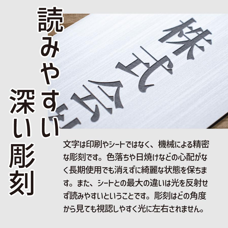 かたちラボ 表札 看板 会社 大きいプレート 縦型 LL 450×120