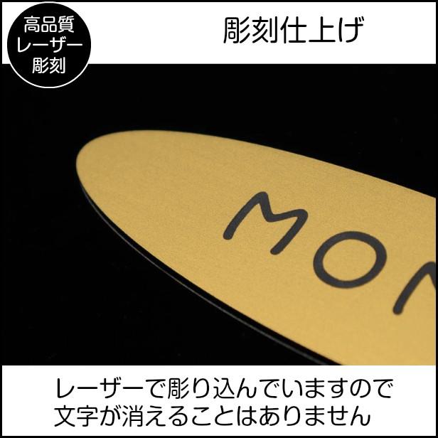 かたちラボ 表札 ペットハウス お名前 ネームプレート 楕円形 真鍮風