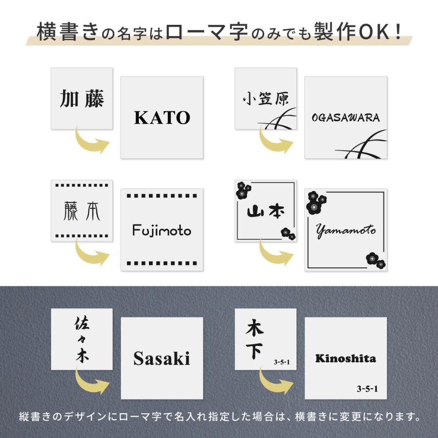 かたちラボ 表札 シンプル ネームプレート 120×120 S 真鍮風 ゴールド