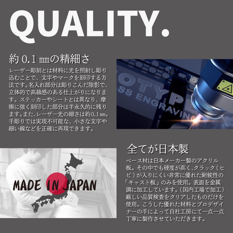 かたちラボ 表札 会社 プレート 看板 M 230×60 銅板風 ブロンズ 会社名