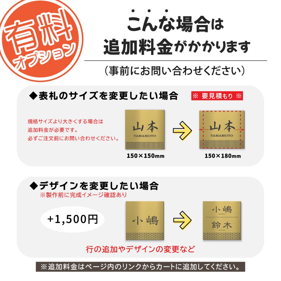 かたちラボ 表札 風水 開運 縁起の良い吉祥文様入り ネームプレート