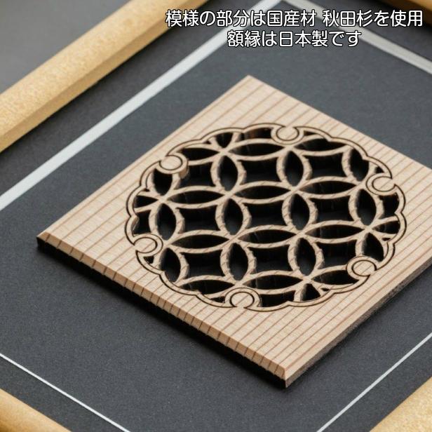 かたちラボ インテリアフレーム アートフレーム (雪輪 七宝) おしゃれ