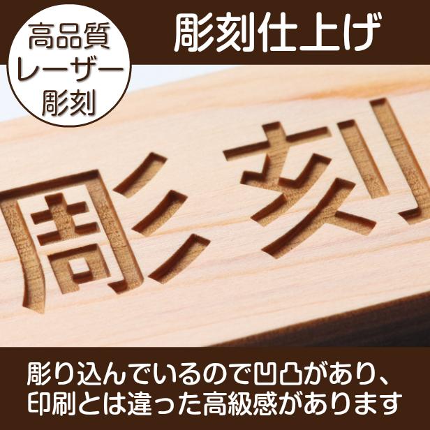 開放厳禁 サインプレート 木製 ナチュラル 注意喚起 注意表示 注意書き 扉 ドア とびら 開閉禁止 国産ヒノキ 多少の水濡れOK シール式 メール便送料無料｜katachi-lab｜05